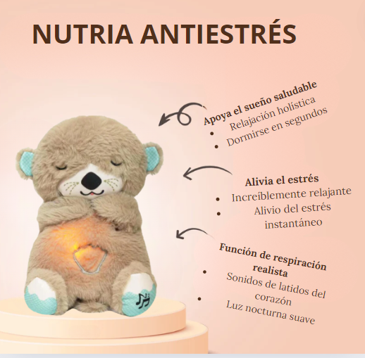 Lili la nutria Bloonea™ Peluche Antiestrés