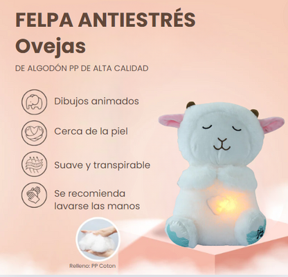 Oli la oveja Bloonea™ Peluche Antiestrés