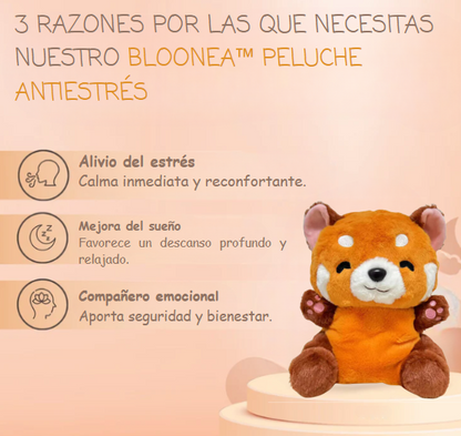 Milo el panda rojo Bloonea™ Peluche Antiestrés